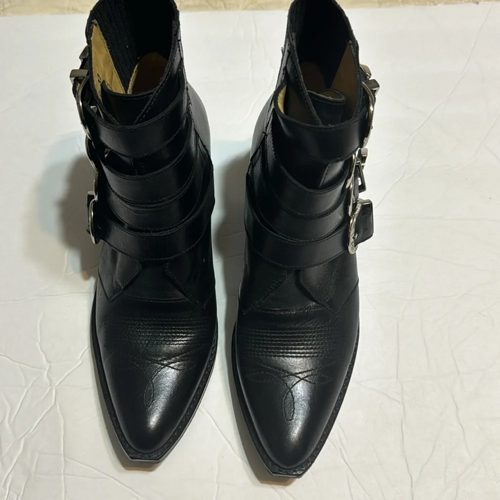 TOGA PULLA buckle-strap mid heel boots - Picture 3 of 8
